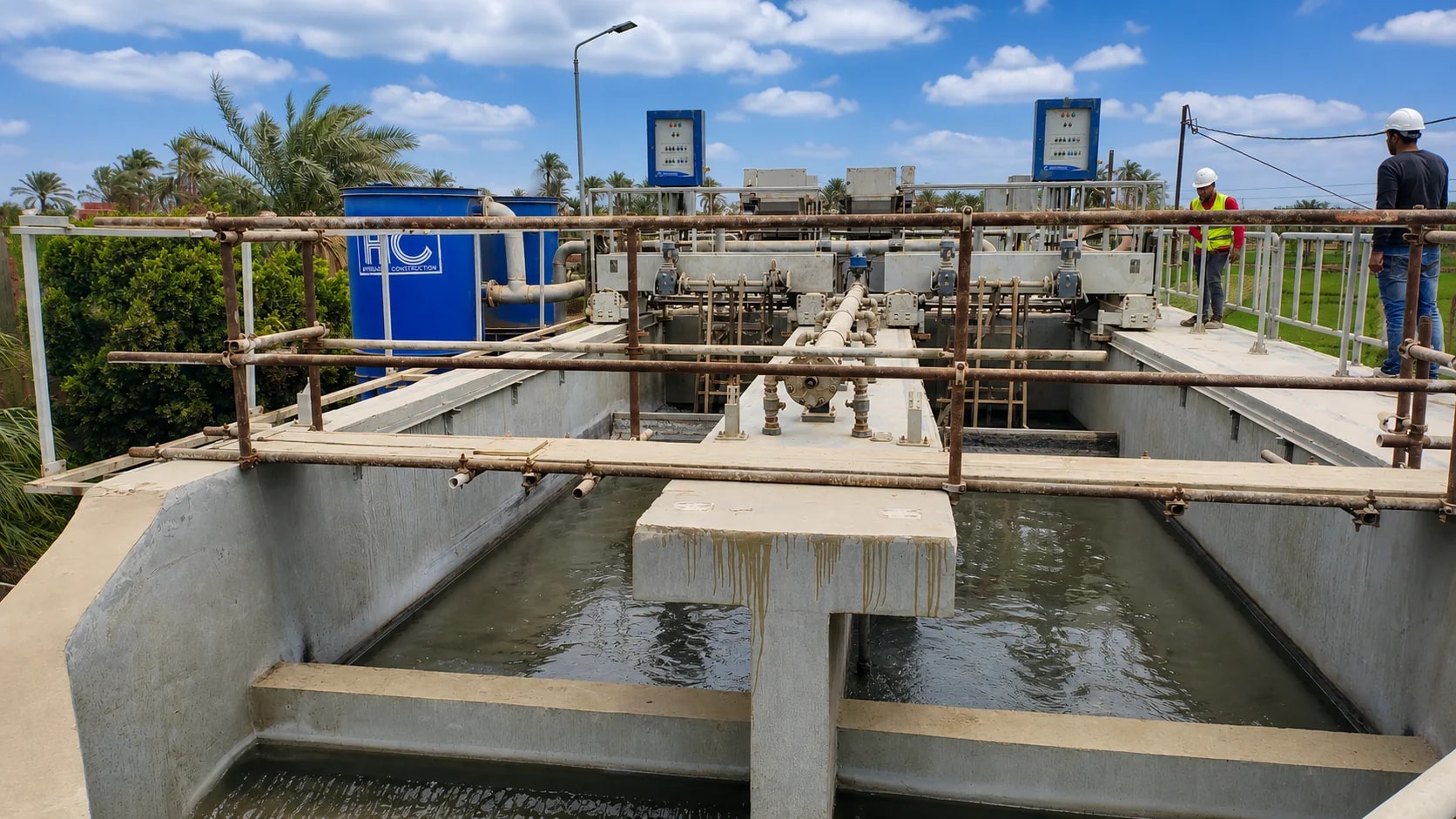 Operational water treatment channels and process equipment
